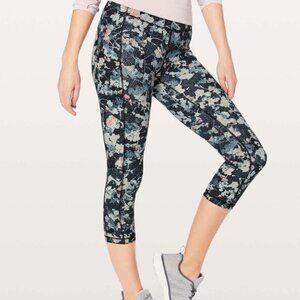 Lululemon Speed Up Crop *21" Spring Bloom Multi Size 6
